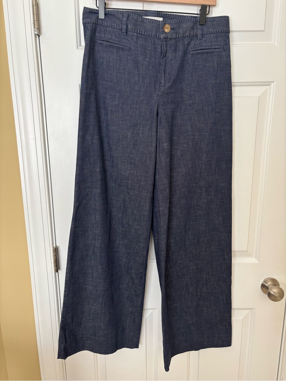 Brooks Brothers Dark Navy Wide-Leg Dress Pants Size 10
